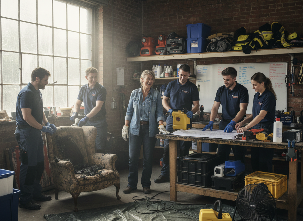 Fire Damage Restoration Winchester team